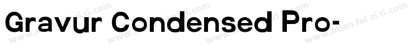 Gravur Condensed Pro字体转换